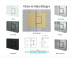 Frameless Shower screen Corner Hinge Panel & Door & Infill & Return 2050H