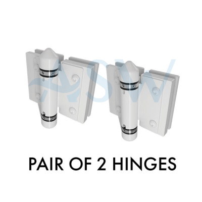 MASTER Range Glass to Glass 180 Hinge Set of 2