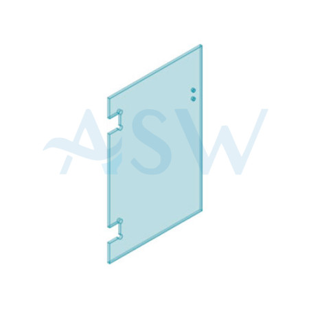 POLARIS Glass to Glass GATE 12mm Clear Toughened Glass 1200H