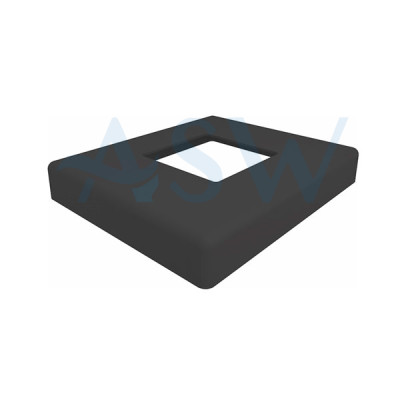 Square 50.8mm Post Domical Cover 126x106x16mm