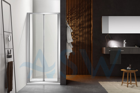 Semi Frameless Shower Screen Bi-Fold Swing Door