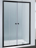 Semi Frameless Shower Screen Wall to Wall with Double Sliding Doors 2000H Adjustable
