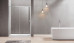 Semi Frameless Shower Screen Wall to Wall with Sliding Door 2000H Adjustable