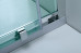 Semi Frameless Shower Screen Corner Entry with Double Sliding Doors 2000H Adjustable