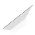 Frameless Shower Screen Fluted Glass Fixed Free Standing Panel 2000H pre-drilled holes