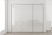 Slim Line Framed Sliding Wardrobe Doors Super White Glass