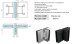 3 way T style Hinge with Square Edges