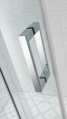 Frameless Shower Screen Wall to Wall 3 Panels With Sliding Door 2000H