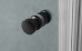 Frameless Shower Screen Corner Door hinged of wall & Return 2000H pre-drilled holes glass