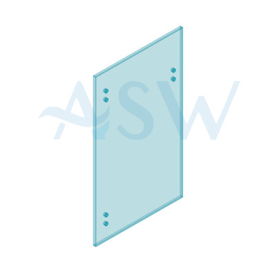 MASTER Gate  8mm Clear Toughened Glass 1200H