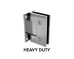Wall to Glass Heavy Duty Hinge with Square edges