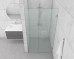 Frameless Shower Screen Wall to Wall Fixed Panel & Door hinged of wall 2050H