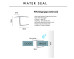 PVC Hinge Gap Seal 2100mm long to suit 10mm glass