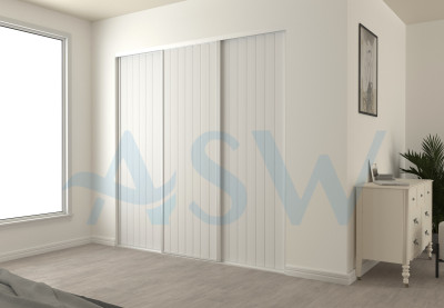 Fully Framed Sliding Wardrobe Unpainted Doors VJ Routed MDF