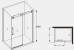 Frameless Shower Screen Corner Fixed Panel & Sliding Door & Return Grey Glass 2000H