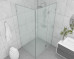 Frameless Shower Screen Corner Hinge Panel & Door & Return 2050H