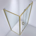 Semi Frameless Shower Screen Corner shape with Sliding Door 2000H adjustable (Light Gold, Brushed Nickel, Gun Metal)