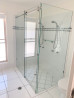 Frameless Shower Screen Corner Fixed Panel & Sliding Door & Return 2050H