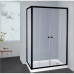 Semi Frameless Shower Screen Corner with Double Sliding Doors 2000H Adjustable