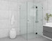 Frameless Shower Screen Corner Hinge Panel & Door & Return 2050H