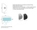 Wall Bracket Round for 10mm Glass