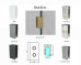 Frameless Shower screen Corner Hinge Panel & Door & Infill & Return 2050H
