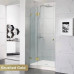Frameless Shower Screen Wall to Wall Hinge Panel and Door 2000H pre-drilled holes glass