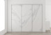 Slim Line Framed Sliding Wardrobe Doors Textured Marble Finish
