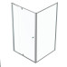 Semi Frameless Shower Screen Corner With Magnetic Pivot Door and Return 1950H adjustable