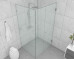 Frameless Shower screen Corner Door hinged from wall & Infill & Return 2050H
