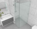 Frameless Shower Screen Corner Door hinged of wall & Return 2050H