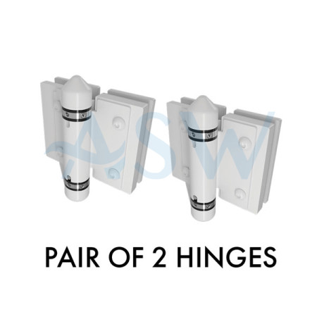 MASTER Range Glass to Glass 180 Hinge Set of 2