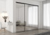 Frameless Sliding Wardrobe Doors Mirror Finish