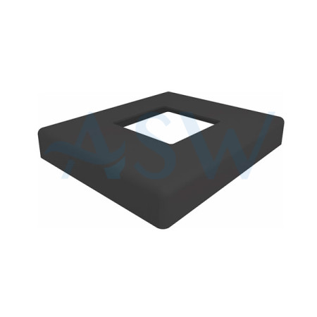 Square 50.8mm Post Domical Cover 126x106x16mm