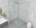 Frameless Shower Screen Corner Hinge Panel & Door & Return 2050H