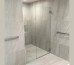 Frameless Shower Screen Wall to Wall Fixed Panel & Door hinged of wall 2050H