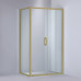 Semi Frameless Shower Screen Corner shape with Sliding Door 2000H adjustable (Light Gold, Brushed Nickel, Gun Metal)