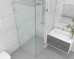 Frameless Shower Screen Corner Door hinged of wall & Return 2050H
