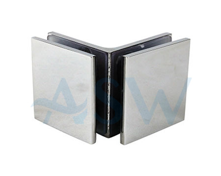 Glass to Glass 90 Degree Bracket Mechanical Fixing