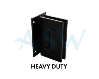 Wall to Glass Heavy Duty Hinge with Square edges