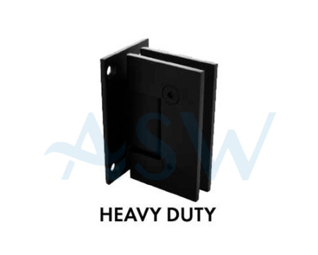 Wall to Glass Heavy Duty Hinge with Square edges