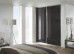 Fully Framed Sliding Wardrobe Doors Black Glass Finish