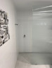 Frameless Shower Screen Fluted Glass Fixed Free Standing Panel 2000H pre-drilled holes