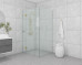 Frameless Shower screen Corner Hinge Panel & Door & Infill & Return 2050H