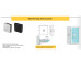Square Wall Bracket Mechanical Fixing for Glass 10mm