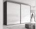 Frameless Sliding Wardrobe Doors Super White Glass