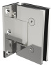 Frameless Shower Screen Corner Door hinged of wall & Return 2000H pre-drilled holes glass