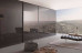 Slim Line Framed Sliding Wardrobe Doors Grey Mirror