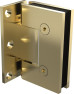 Frameless Shower Screen Corner Door hinged of wall & Return 2000H pre-drilled holes glass