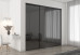 Frameless Sliding Wardrobe Doors Grey Mirror